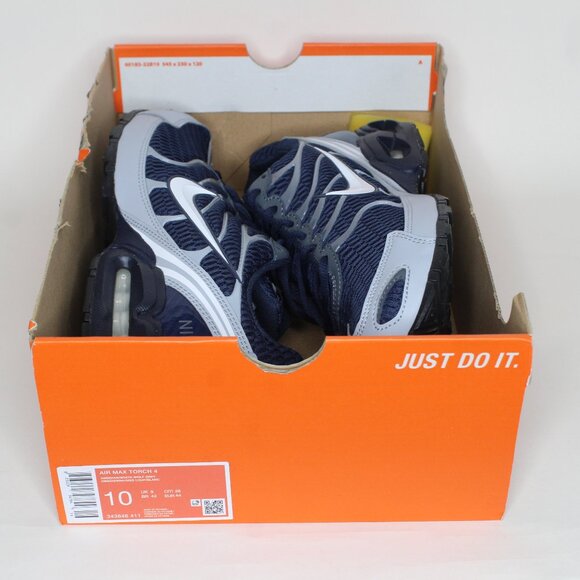 New Nike Air Max Torch 4 Obsidian Wolf Grey Train Sneakers Men\'s Size 10 New